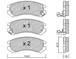 Pastillas de freno SDT FDHP 1050 2176200
