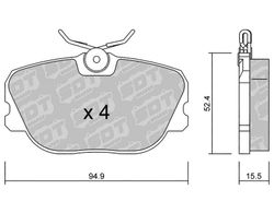 Pastillas de freno SDT FDHP 1050 2176300