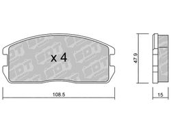Pastillas de freno SDT FDHP 1050 2176500