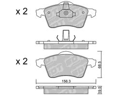 Pastillas de freno SDT FDHP 1050 2177001