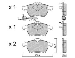 Pastillas de freno SDT FDHP 1050 2177401