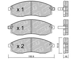 Pastillas de freno SDT FDHP 1050 2178401