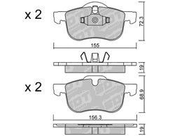 Pastillas de freno SDT FDHP 1050 2178600
