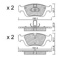 Pastillas de freno SDT FDHP 1050 2178700