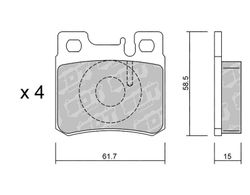 Pastillas de freno SDT FDHP 1050 2179400