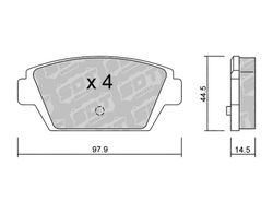 Pastillas de freno SDT FDHP 1050 2179600