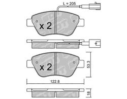 Pastillas de freno SDT FDHP 1050 2180402