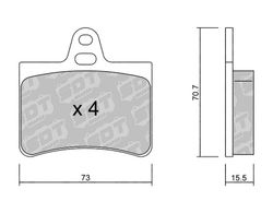 Pastillas de freno SDT FDHP 1050 2181300