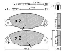 Pastillas de freno SDT FDHP 1050 2181400