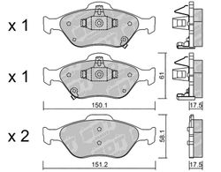 Pastillas de freno SDT FDHP 1050 2182001