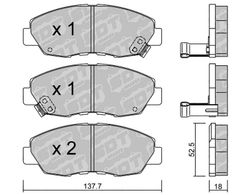 Pastillas de freno SDT FDHP 1050 2183000