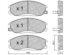 Pastillas de freno SDT FDHP 1050 2183300