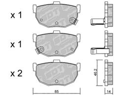 Pastillas de freno SDT FDHP 1050 2184200