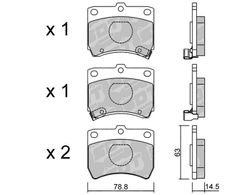Pastillas de freno SDT FDHP 1050 2184600