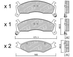 Pastillas de freno SDT FDHP 1050 2185100