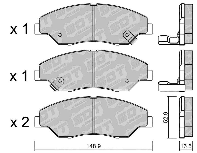 Pastillas de freno SDT FDHP 1050 2185200