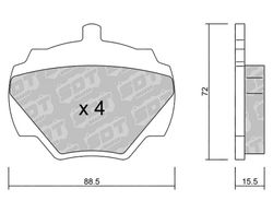 Pastillas de freno SDT FDHP 1050 2185800