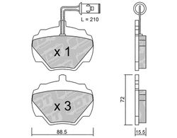 Pastillas de freno SDT FDHP 1050 2185801