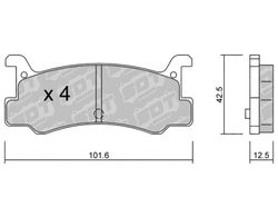 Pastillas de freno SDT FDHP 1050 2187200