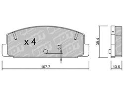 Pastillas de freno SDT FDHP 1050 2187500