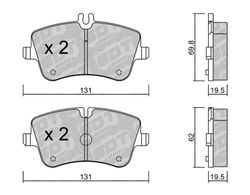 Pastillas de freno SDT FDHP 1050 2187800