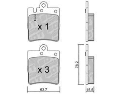 Pastillas de freno SDT FDHP 1050 2188100