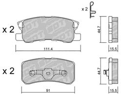 Pastillas de freno SDT FDHP 1050 2189000