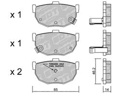 Pastillas de freno SDT FDHP 1050 2189100