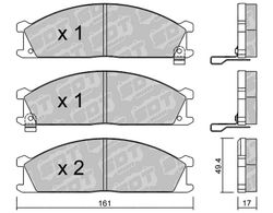 Pastillas de freno SDT FDHP 1050 2189400