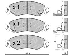 Pastillas de freno SDT FDHP 1050 2189600
