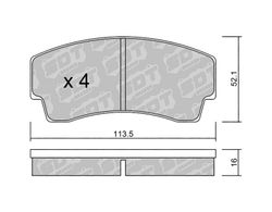 Pastillas de freno SDT FDHP 1050 2190300