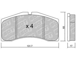 Pastillas de freno SDT FDHP 1050 2190700