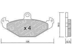 Pastillas de freno SDT FDHP 1050 2192000
