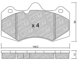 Pastillas de freno SDT FDHP 1050 2192100