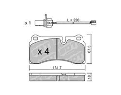 Pastillas de freno SDT FDHP 1050 2192501