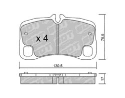 Pastillas de freno SDT FDHP 1050 2193000
