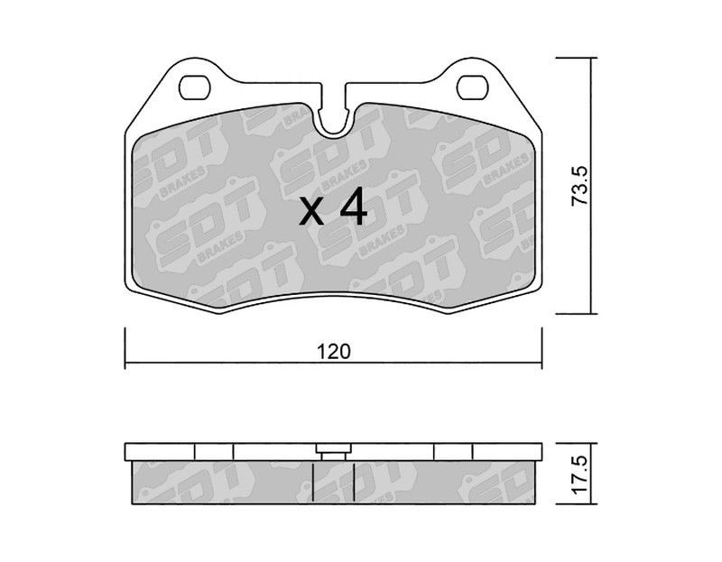 Pastillas de freno SDT FDHP 1050 2193400