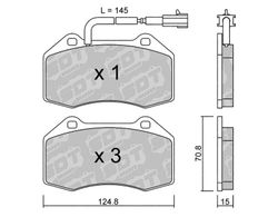 Pastillas de freno SDT FDHP 1050 2193801