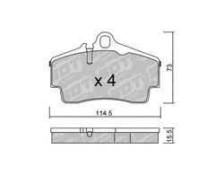 Pastillas de freno SDT FDHP 1050 2194200