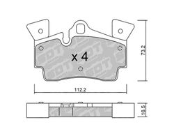 Pastillas de freno SDT FDHP 1050 2194202