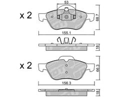 Pastillas de freno SDT FDHP 1050 2195400