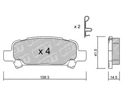 Pastillas de freno SDT FDHP 1050 2196100