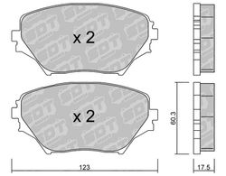Pastillas de freno SDT FDHP 1050 2197800