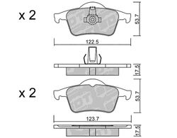 Pastillas de freno SDT FDHP 1050 2198200