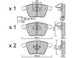 Pastillas de freno SDT RR1080 2507302RR
