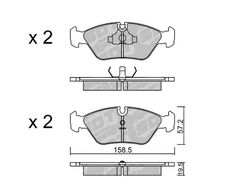 Pastillas de freno SDT RR1080 2539100RR