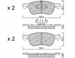 Pastillas de freno SDT RR1080 2553600RR