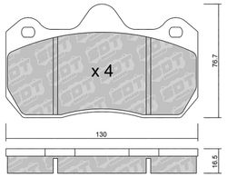 Pastillas de freno SDT RR1080 2591300RR