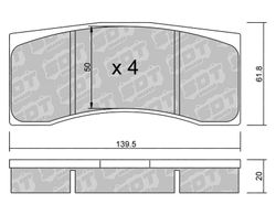 Pastillas de freno SDT RR1080 2591700RR