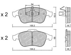 Pastillas de freno SDT RR1080 2595301RR